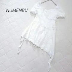 NUMENBU ワンピース ドレス ミニ フリル レース Aライン フレア