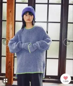 [MODE NORM CORE] カラートリミングクループルオーバー