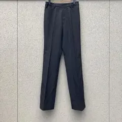 2755【ミッシェルクラン】36♡スラックス ストレート ブラック 毛100%