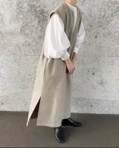 select MOCA by son☆キーネックロングベストワンピース☆
