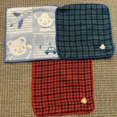 きゅーたろう様専用 ファミリア風緑チェック ポーチ ＆バネ口メガネ