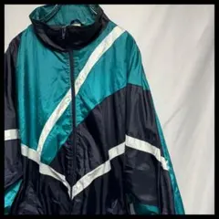 古着　90s ナイロンジャケット　グリーン　緑　22