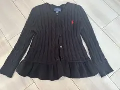 Polo Ralph Lauren ブラック カーディガン 4/4T