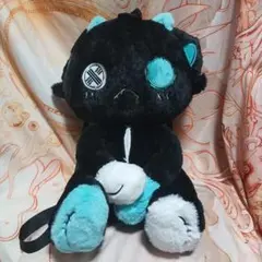 シエル リュック 黒×水色 猫型のサムネイル