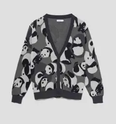 大幅値下げ新品グラニフgraniphローリングパンダズ総柄カーディガンXL