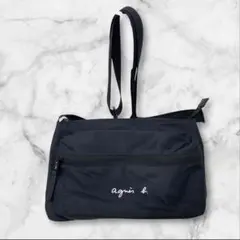 agnes b. アニエスベー ショルダーバッグ ブラック FRED ナイロン