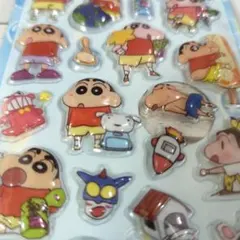 クレヨンしんちゃんぷっくりシール 　海外製 ☆同梱の場合2点目以降100円お値引