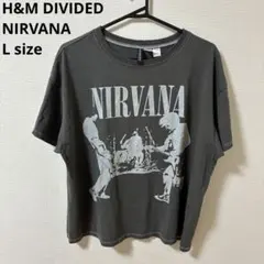 H&M DIVIDED ニルヴァーナ NIRVANA バンドTシャツ L グレーのサムネイル