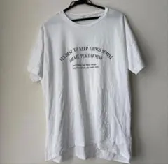 Samansa Mos2 blue ロゴプリント Tシャツ F 綿本日限定セールのサムネイル