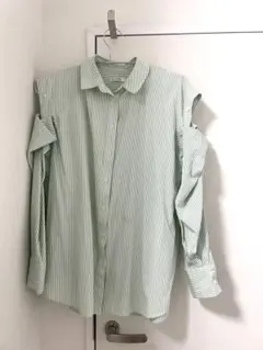 NICE CLAUP ナイスクラップ 肩開きマルチwayシャツのサムネイル