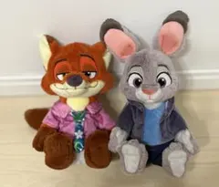 ズートピア2 スーパーラージ ぬいぐるみ ニック ジュディ Fuku