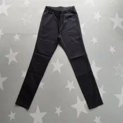 GU　М　黒 カジュアルストレッチレギンスパンツ ウエストゴム