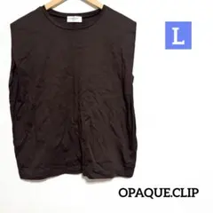 OPAQUE.CLIP フレンチスリーブ カットソー ノースリーブ