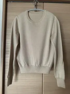 【美品】ロペ ニットカットソー　ゴールドラメ入り