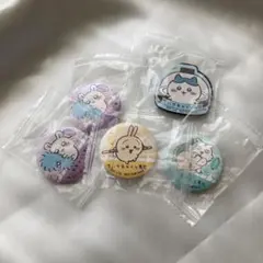 くら寿司　 缶バッチ　うさぎ　ハチワレ　モモンガ マグネット　ハチワレ　うさぎ