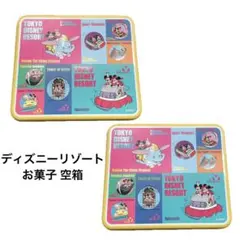 空箱 2個ディズニーリゾート お土産 缶 空き缶 お菓子缶