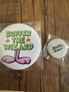 BUFFER バッファ 缶バッジ 2個セット - メルカリ