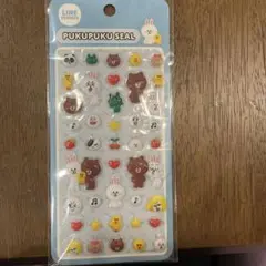 LINE FRIENDS PUKUPUKU SEALぷくぷくシール