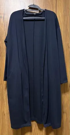 LEPSIM／レプシム　ロングカーディガン　長袖　ネイビー　FREESIZE