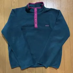80s パタゴニア シンチラ スナップT グリーン ピンク フリース