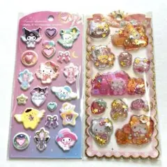 【正規品】サンリオ ジュエルマシュマロステッカー　キラキラウォーターインシール