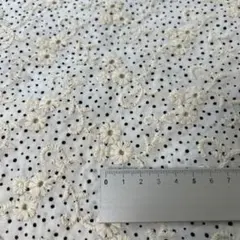 刺繍生地残布　縦25cm×横95cm