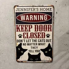 ブリキ看板 置物