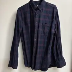 ユニクロ　チェックネルシャツ　メンズMサイズ　美品