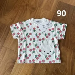 ミッフィー 半袖Tシャツ 90cm 総柄
