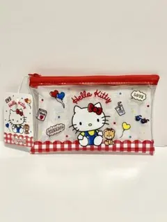 入手困難 ハローキティ 50周年 フラットポーチ サンリオ キティ 長形