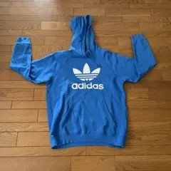 adidas アディダス トレフォイル パーカー ブルー 2XO