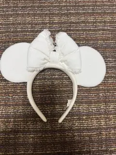 ディズニーミニーカチューシャ白