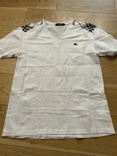 BURBERRY BLACK LABEL Vネック Tシャツ ホワイトのサムネイル