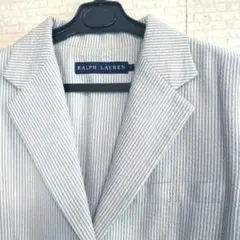 O*U様 訳あり☆綿100%のラルフローレンのテーラードジャケットです。水色　ブ