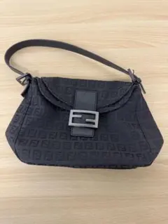FENDI フェンディ　マンマバケット　ズッカ　ズッキーノ　ハンドバッグ　黒
