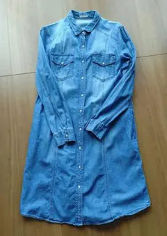 GU デニムシャツワンピース 長袖