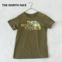 ノースフェイス 半袖Tシャツ NTW3701A ロゴプリント オリーブ サイズM