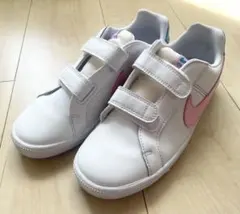 Nike ホワイトスニーカー ベルトタイプ　22cm