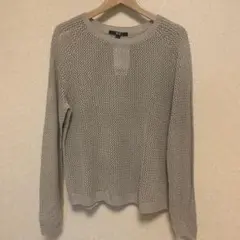 [新品]UNIQLO 3DメッシュクルーネックセーターL