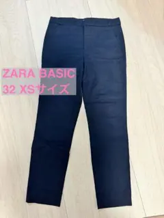 ZARA BASIC ネイビー カジュアルパンツ スリム 32