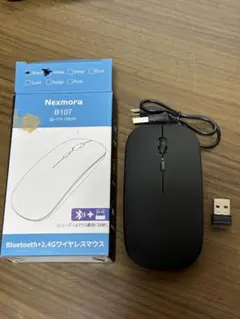 Nexmora B107 ワイヤレスマウス ブラック 本体