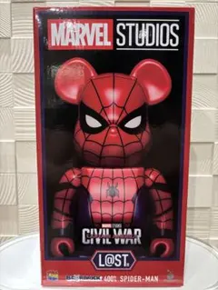 BE@RBRICK 400% SPIDER-MAN CIVIL WAR 箱