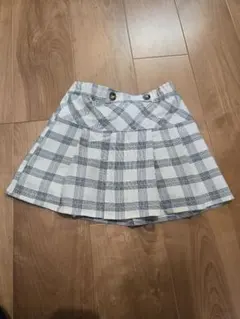 チェック柄プリーツスカート　110