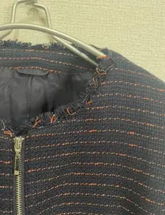 美品ANAYI ツイードジャケット ノーカラー セレモニー 入学式 卒業式36