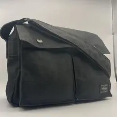 【美品】PORTER ポーター スモーキー ショルダーバッグ グレー