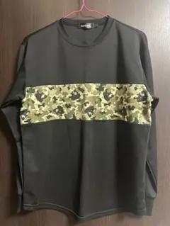 エゴザル　EGOZARU カモフラージュ柄シャツ ブラック