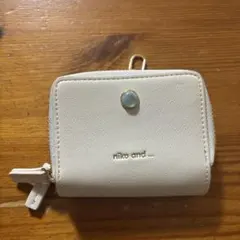 niko and... ホワイト コインケース