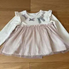 チュニック　110 チュール　リボン　長袖