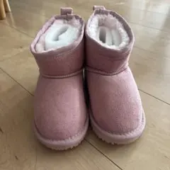 ピンク スエード調 ブーツ 18.0cm