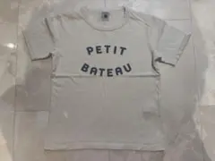 PETIT BATEAU ロゴTシャツ ホワイト 140cmのサムネイル